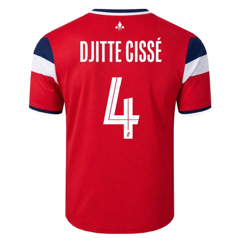 Danxen Män Babacar Djitte Cissé #4 Röd Vit Kunglig Blå Hemmatröja Matchtröjor 2026/27 Tröjor T-Tröja