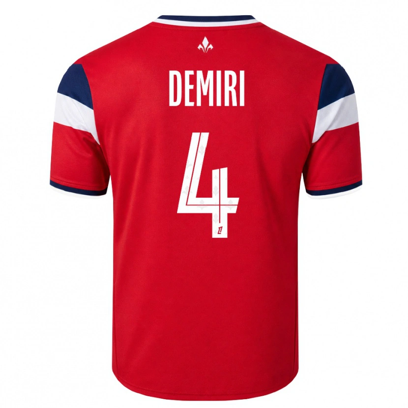 Danxen Män Andi Demiri #4 Röd Vit Kunglig Blå Hemmatröja Matchtröjor 2026/27 Tröjor T-Tröja