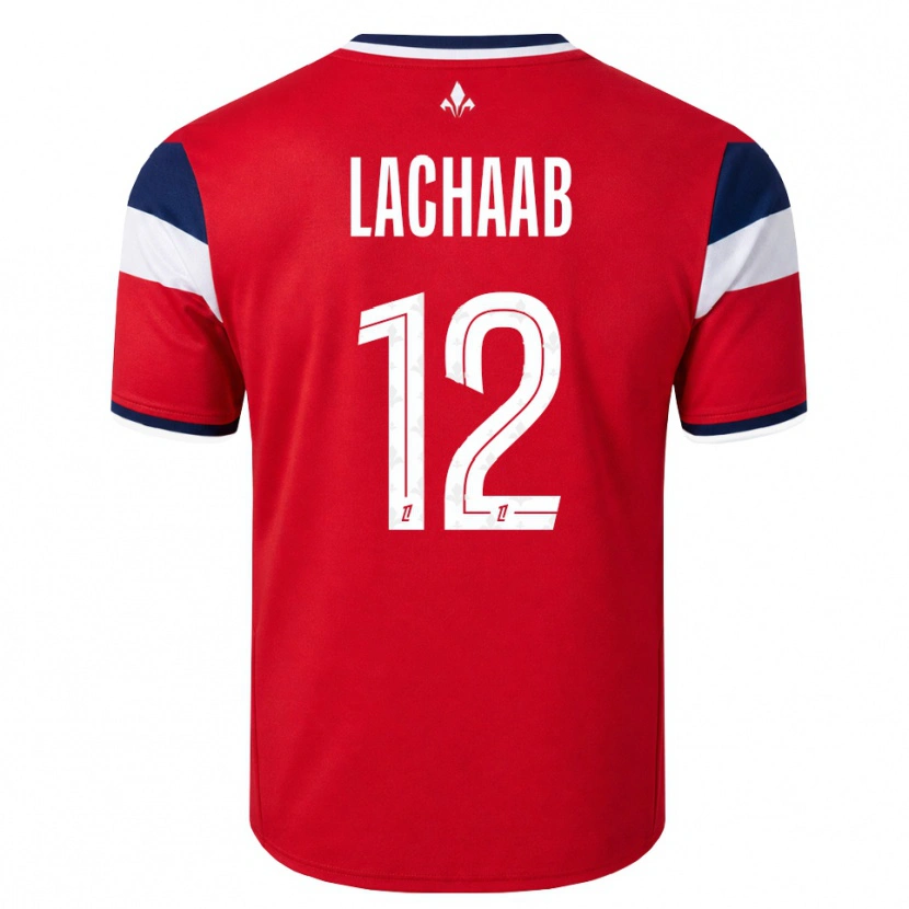 Danxen Män Younes Lachaab #12 Röd Vit Kunglig Blå Hemmatröja Matchtröjor 2026/27 Tröjor T-Tröja