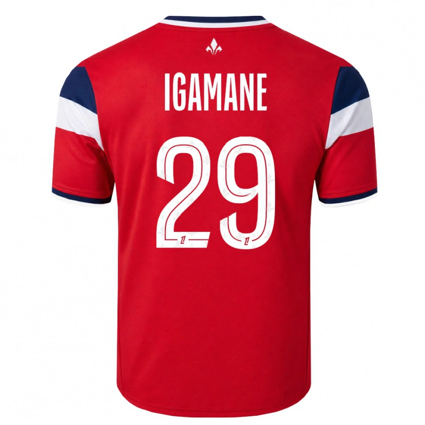 Danxen Män Hamza Igamane #29 Röd Vit Kunglig Blå Hemmatröja Matchtröjor 2026/27 Tröjor T-Tröja