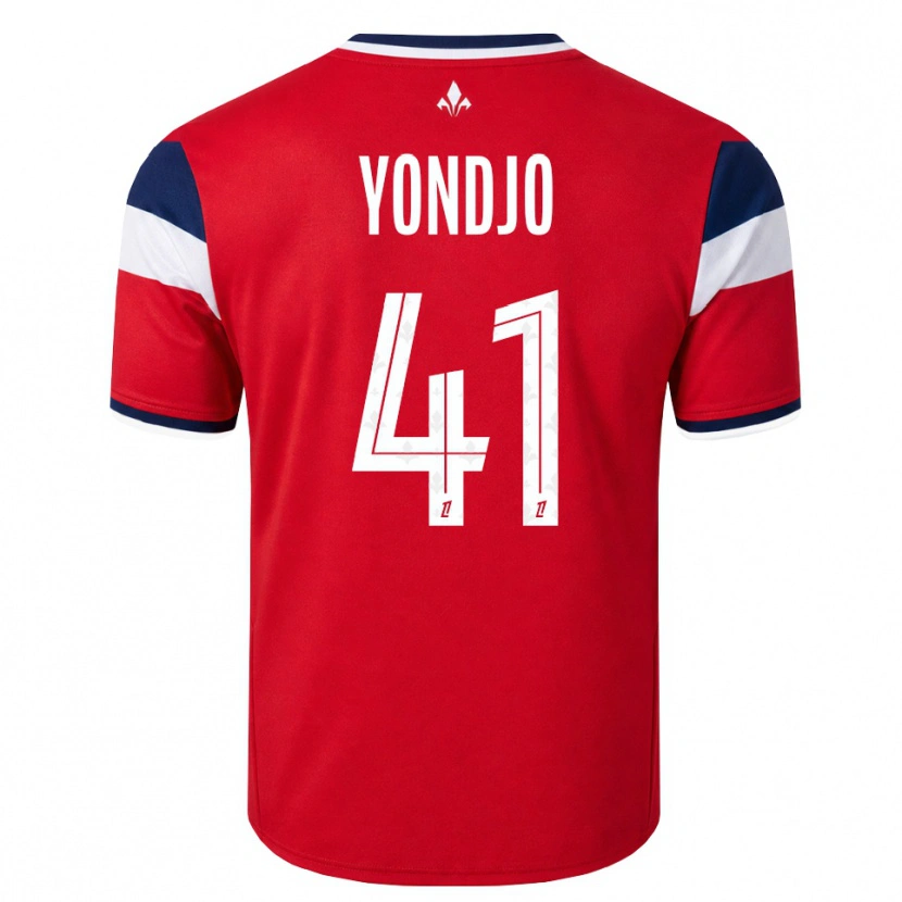 Danxen Män Angel Yondjo Matah #41 Röd Vit Kunglig Blå Hemmatröja Matchtröjor 2026/27 Tröjor T-Tröja
