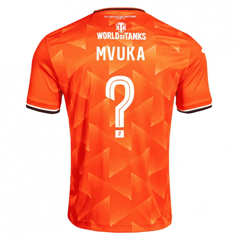 Danxen Män Joel Mvuka #0 Orange Vit Svart Hemmatröja Matchtröjor 2026/27 Tröjor T-Tröja