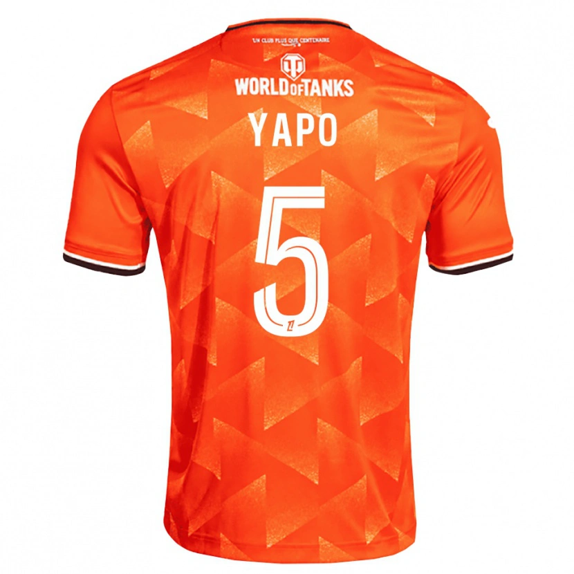 Danxen Män Ezekiel Yapo #5 Orange Vit Svart Hemmatröja Matchtröjor 2026/27 Tröjor T-Tröja