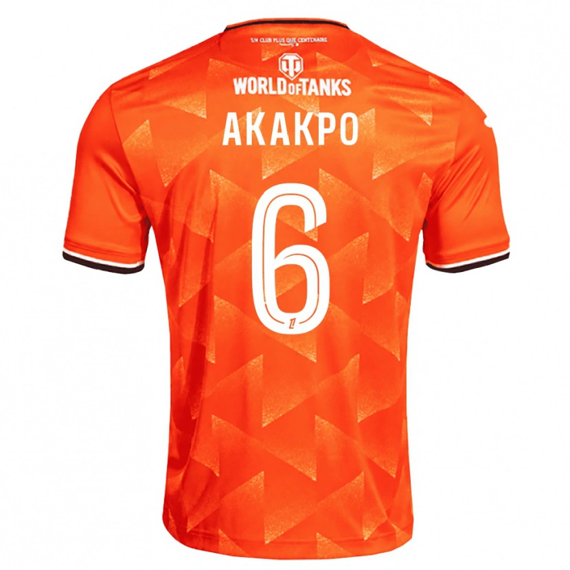Danxen Män Izak Akakpo #6 Orange Vit Svart Hemmatröja Matchtröjor 2026/27 Tröjor T-Tröja