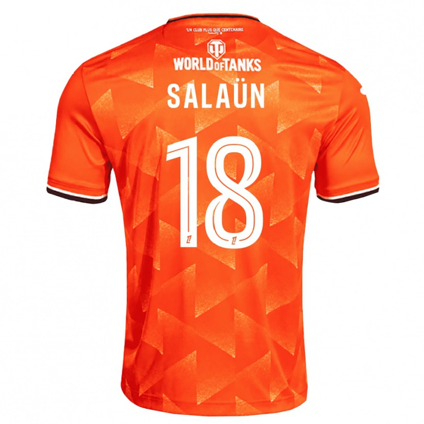 Danxen Män Elody Salaün #18 Orange Vit Svart Hemmatröja Matchtröjor 2026/27 Tröjor T-Tröja