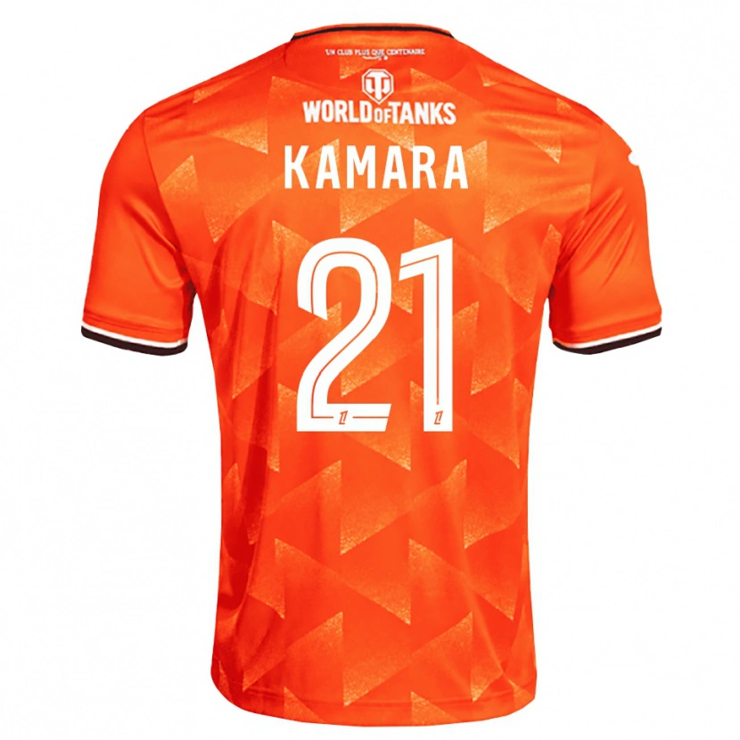 Danxen Män Bingourou Kamara #21 Orange Vit Svart Hemmatröja Matchtröjor 2026/27 Tröjor T-Tröja