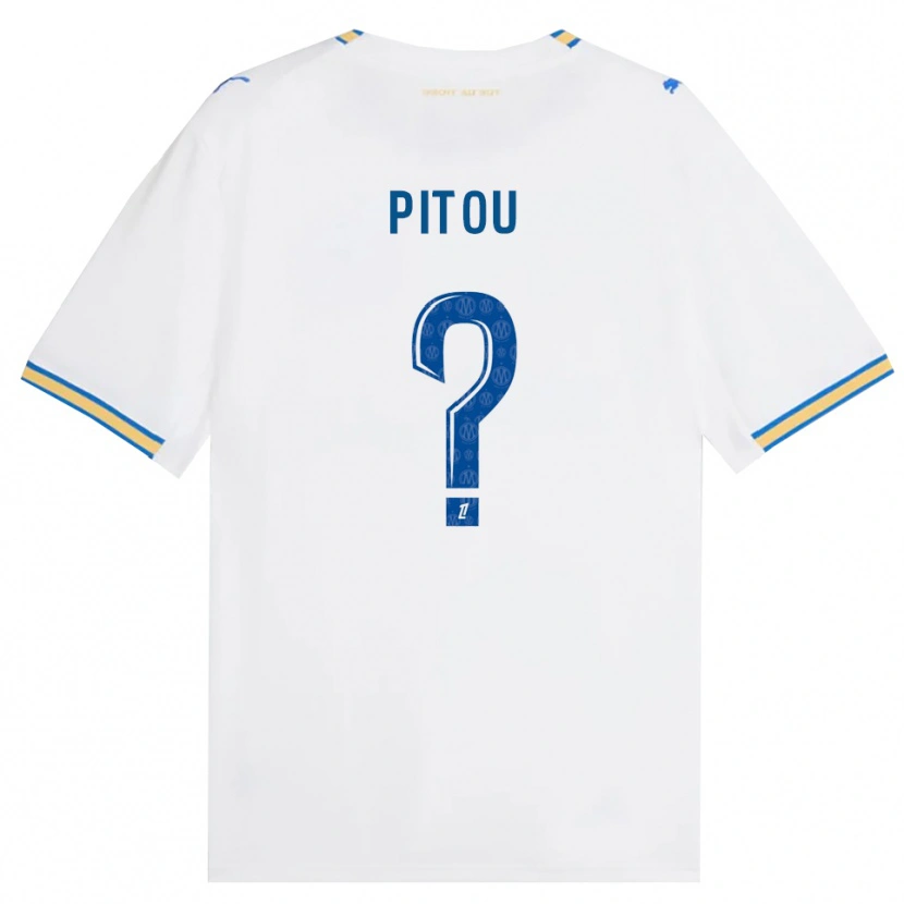 Danxen Män Jonathan Pitou #0 Dodgerblå Vit Hemmatröja Matchtröjor 2026/27 Tröjor T-Tröja