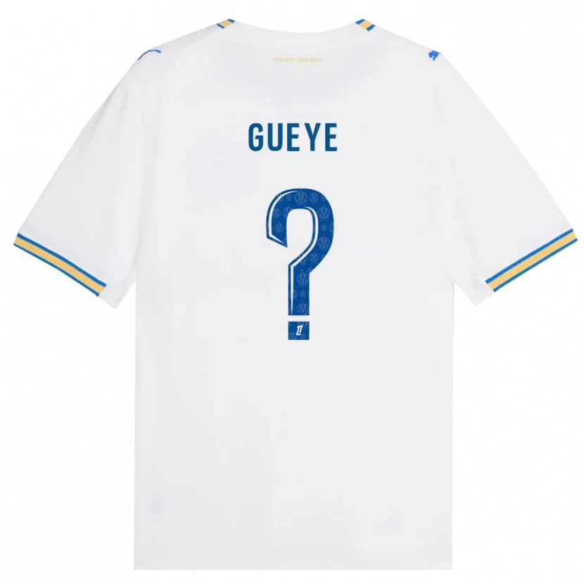 Danxen Män Daouda Gueye #0 Dodgerblå Vit Hemmatröja Matchtröjor 2026/27 Tröjor T-Tröja