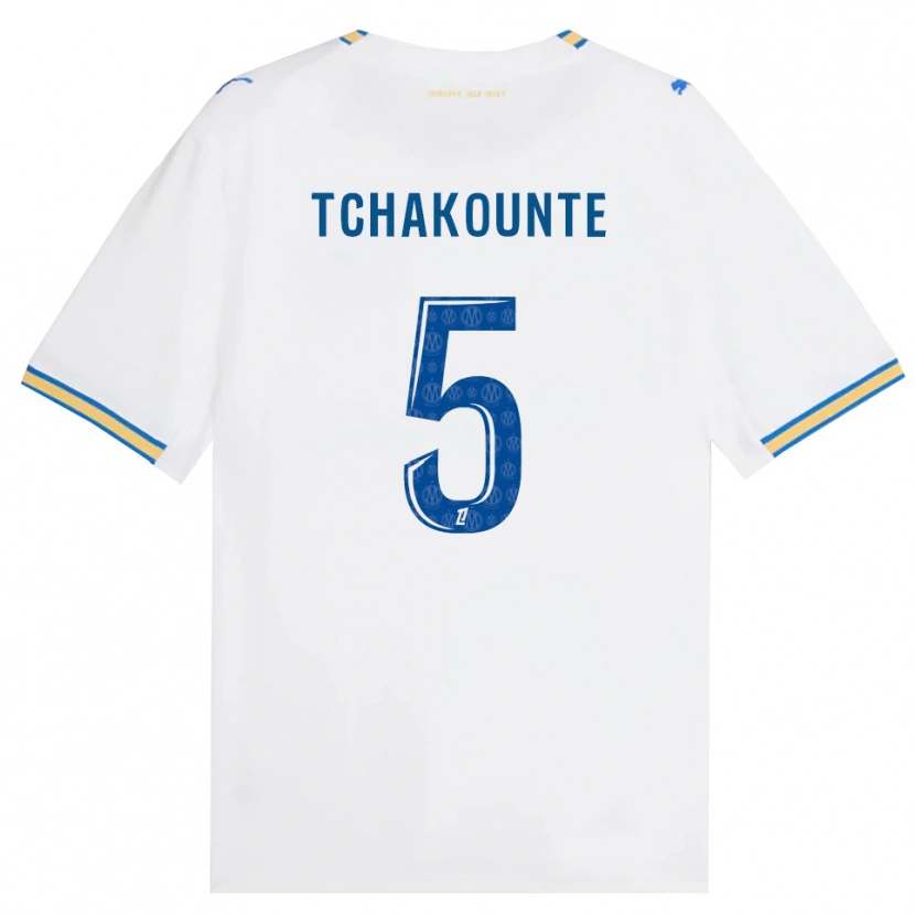 Danxen Män Annaëlle Tchakounté #5 Dodgerblå Vit Hemmatröja Matchtröjor 2026/27 Tröjor T-Tröja