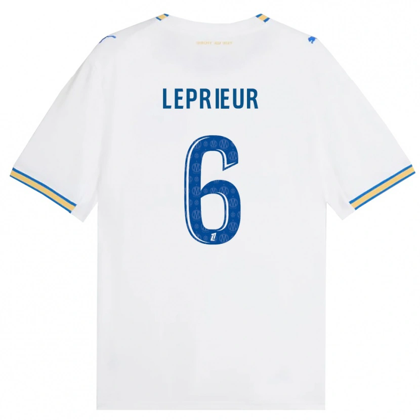 Danxen Män Eliott Leprieur #6 Dodgerblå Vit Hemmatröja Matchtröjor 2026/27 Tröjor T-Tröja
