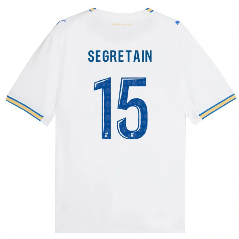 Danxen Män Julie Ségrétain #15 Dodgerblå Vit Hemmatröja Matchtröjor 2026/27 Tröjor T-Tröja