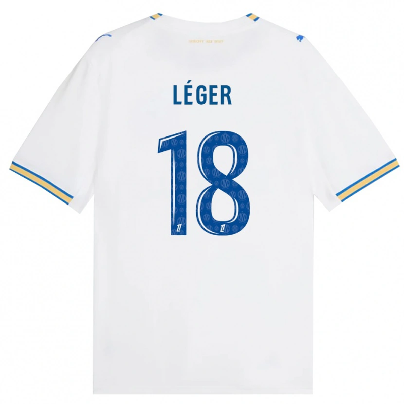Danxen Män Marie-Charlotte Léger #18 Dodgerblå Vit Hemmatröja Matchtröjor 2026/27 Tröjor T-Tröja
