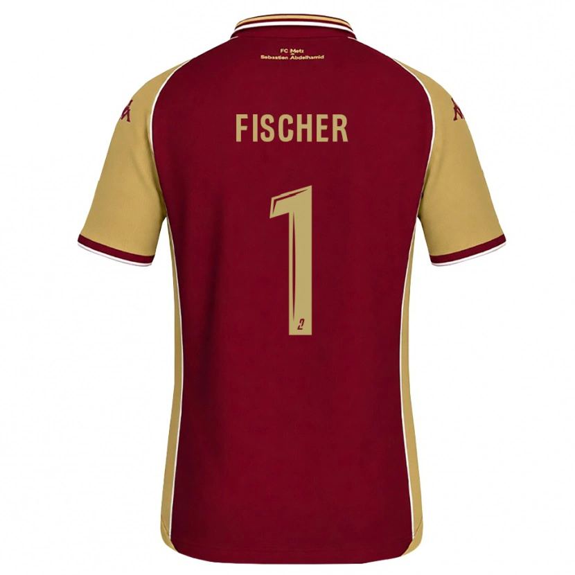 Danxen Män Jonathan Fischer #1 Guldbrun Mörkröd Hemmatröja Matchtröjor 2026/27 Tröjor T-Tröja