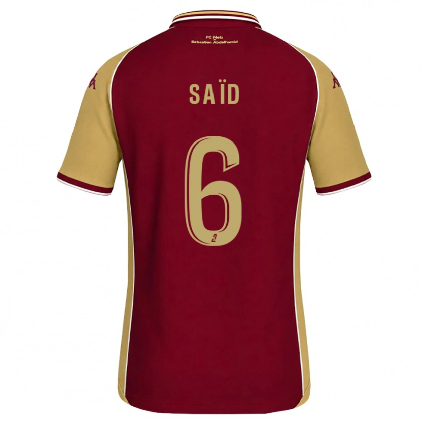 Danxen Män Maoulida Saïd #6 Guldbrun Mörkröd Hemmatröja Matchtröjor 2026/27 Tröjor T-Tröja