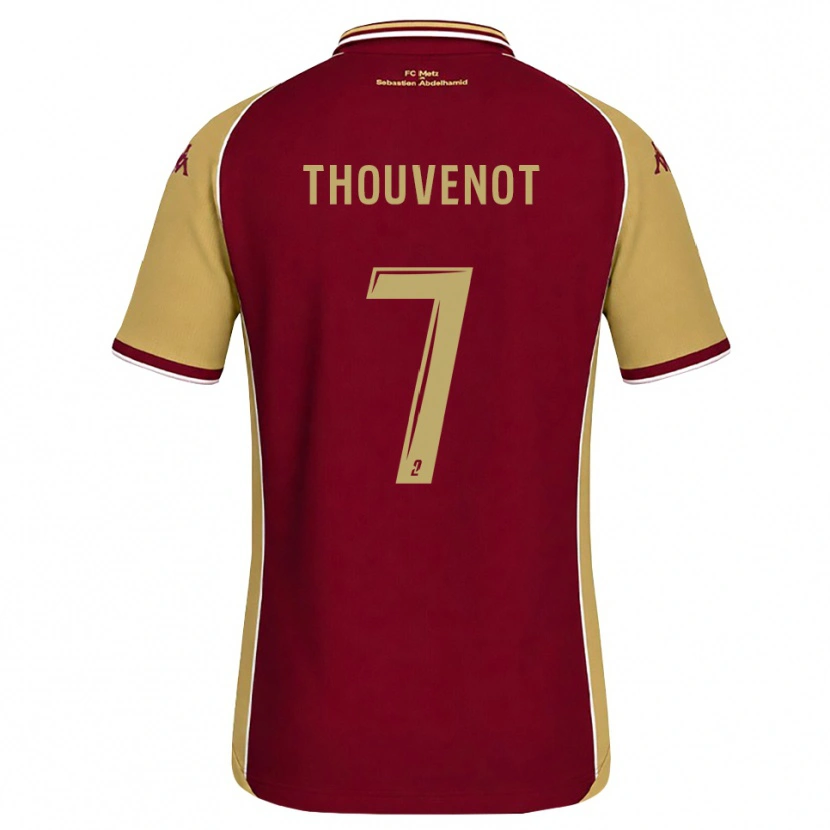 Danxen Män Jules Thouvenot #7 Guldbrun Mörkröd Hemmatröja Matchtröjor 2026/27 Tröjor T-Tröja