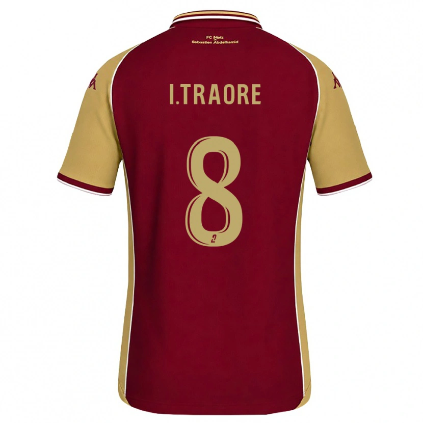 Danxen Män Ismaël Traoré #8 Guldbrun Mörkröd Hemmatröja Matchtröjor 2026/27 Tröjor T-Tröja
