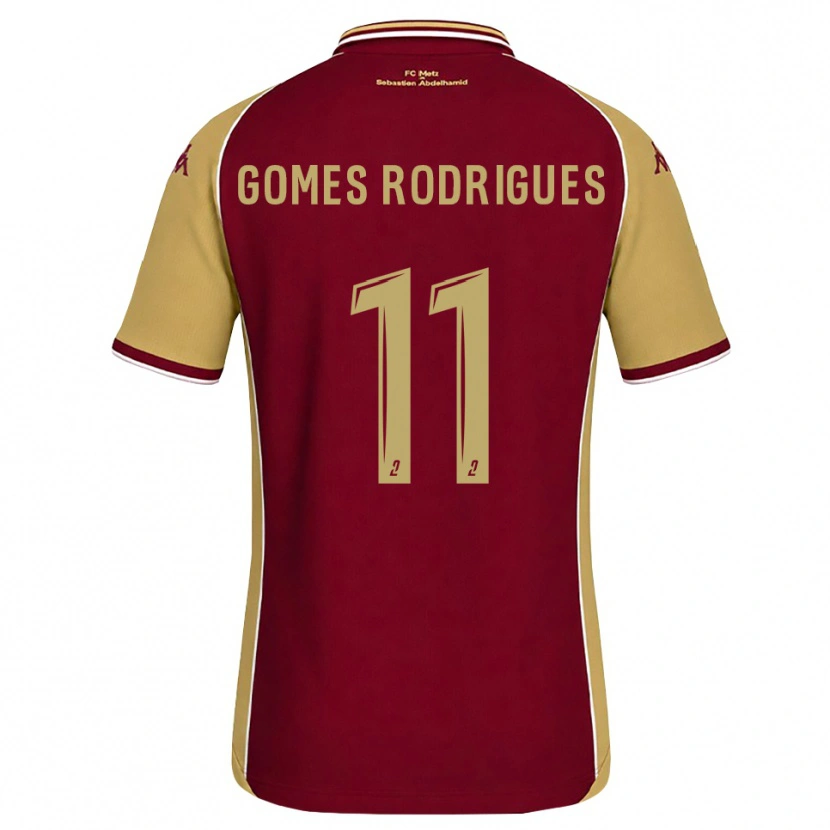 Danxen Män Jess Gomes Rodrigues #11 Guldbrun Mörkröd Hemmatröja Matchtröjor 2026/27 Tröjor T-Tröja