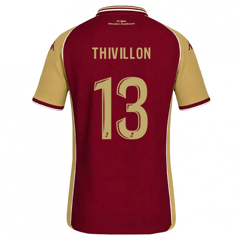 Danxen Män Lina Thivillon #13 Guldbrun Mörkröd Hemmatröja Matchtröjor 2026/27 Tröjor T-Tröja