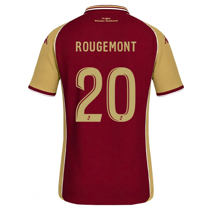 Danxen Män Justine Rougemont #20 Guldbrun Mörkröd Hemmatröja Matchtröjor 2026/27 Tröjor T-Tröja