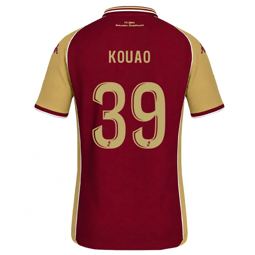 Danxen Män Koffi Kouao #39 Guldbrun Mörkröd Hemmatröja Matchtröjor 2026/27 Tröjor T-Tröja