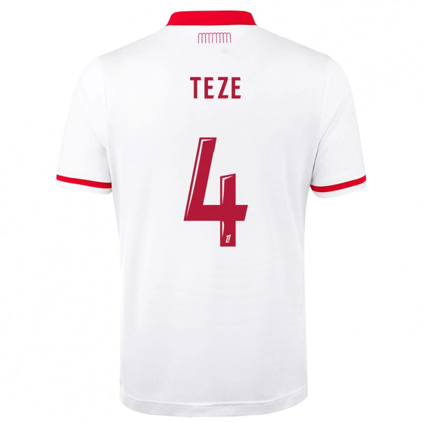 Danxen Män Jordan Teze #4 Röd Vit Hemmatröja Matchtröjor 2026/27 Tröjor T-Tröja