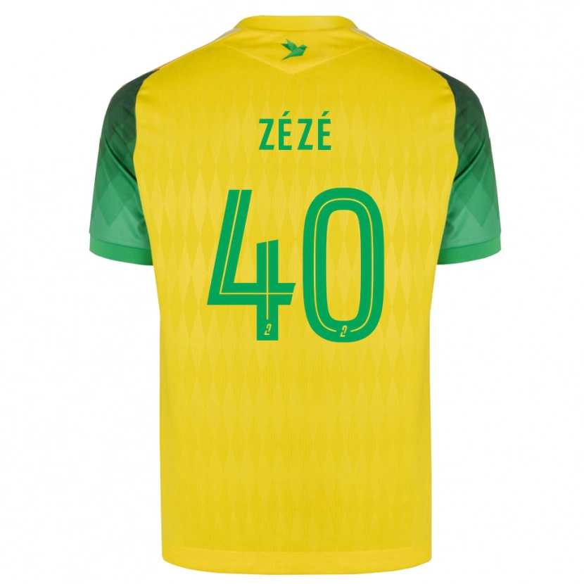 Danxen Män Yanel Zézé #40 Gul Grön Röd Hemmatröja Matchtröjor 2026/27 Tröjor T-Tröja