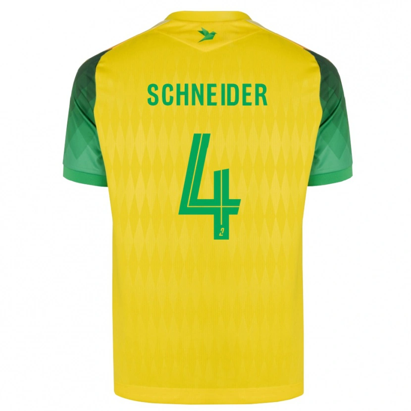 Danxen Män Octave Schneider #4 Gul Grön Röd Hemmatröja Matchtröjor 2026/27 Tröjor T-Tröja