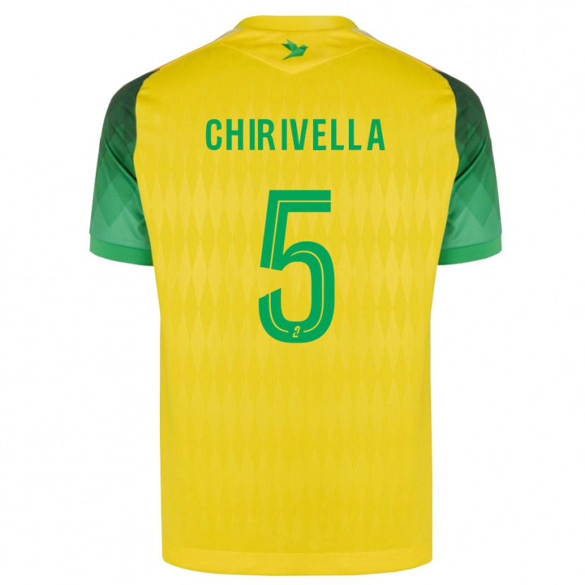 Danxen Män Pedro Chirivella #5 Gul Grön Röd Hemmatröja Matchtröjor 2026/27 Tröjor T-Tröja
