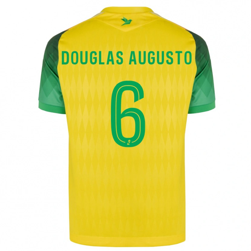 Danxen Män Douglas Augusto #6 Gul Grön Röd Hemmatröja Matchtröjor 2026/27 Tröjor T-Tröja