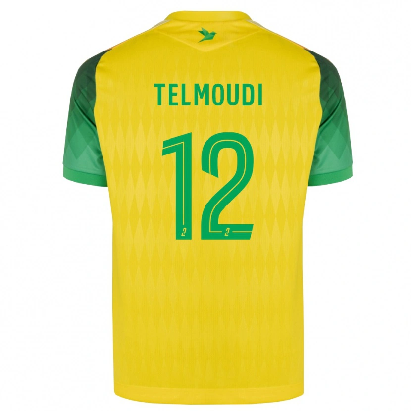 Danxen Män Naïm Telmoudi #12 Gul Grön Röd Hemmatröja Matchtröjor 2026/27 Tröjor T-Tröja