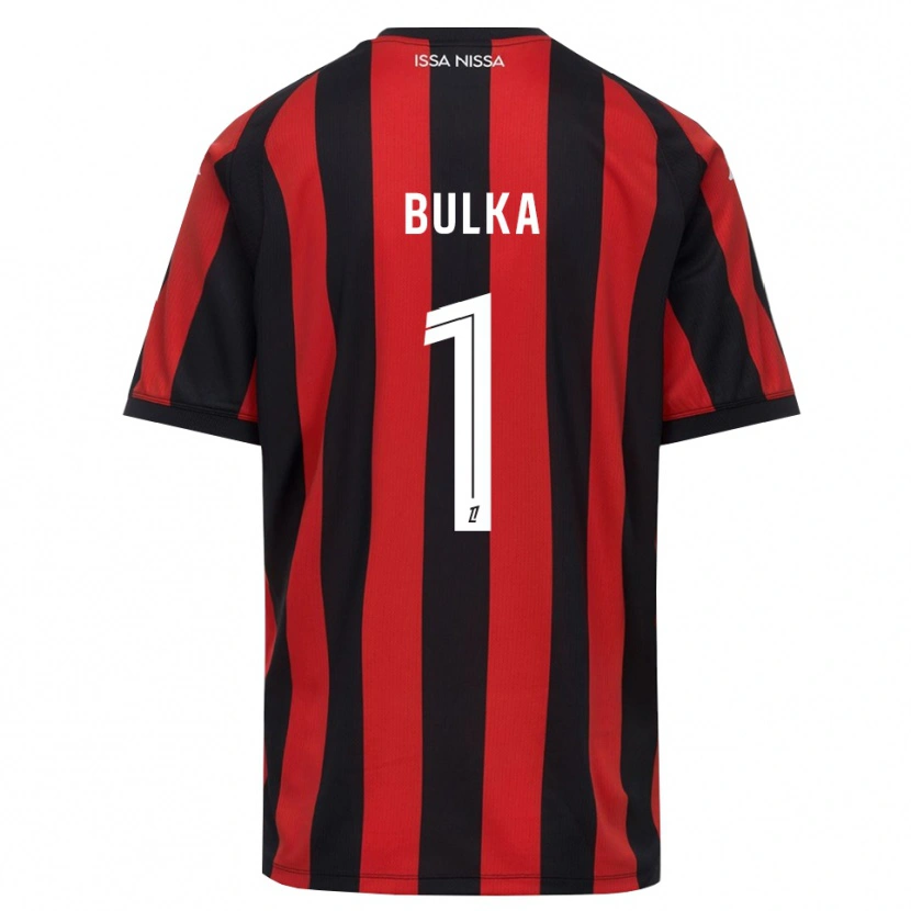 Danxen Män Marcin Bulka #1 Röd Svart Vit Hemmatröja Matchtröjor 2026/27 Tröjor T-Tröja