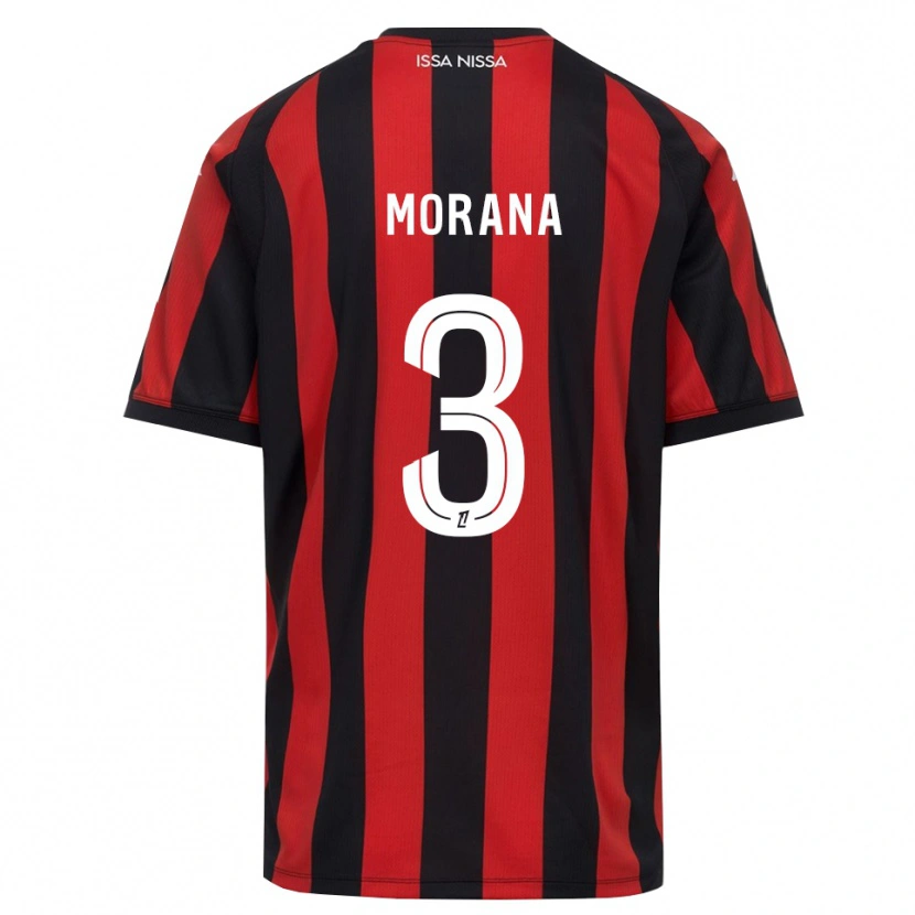 Danxen Män Djelan Morana #3 Röd Svart Vit Hemmatröja Matchtröjor 2026/27 Tröjor T-Tröja