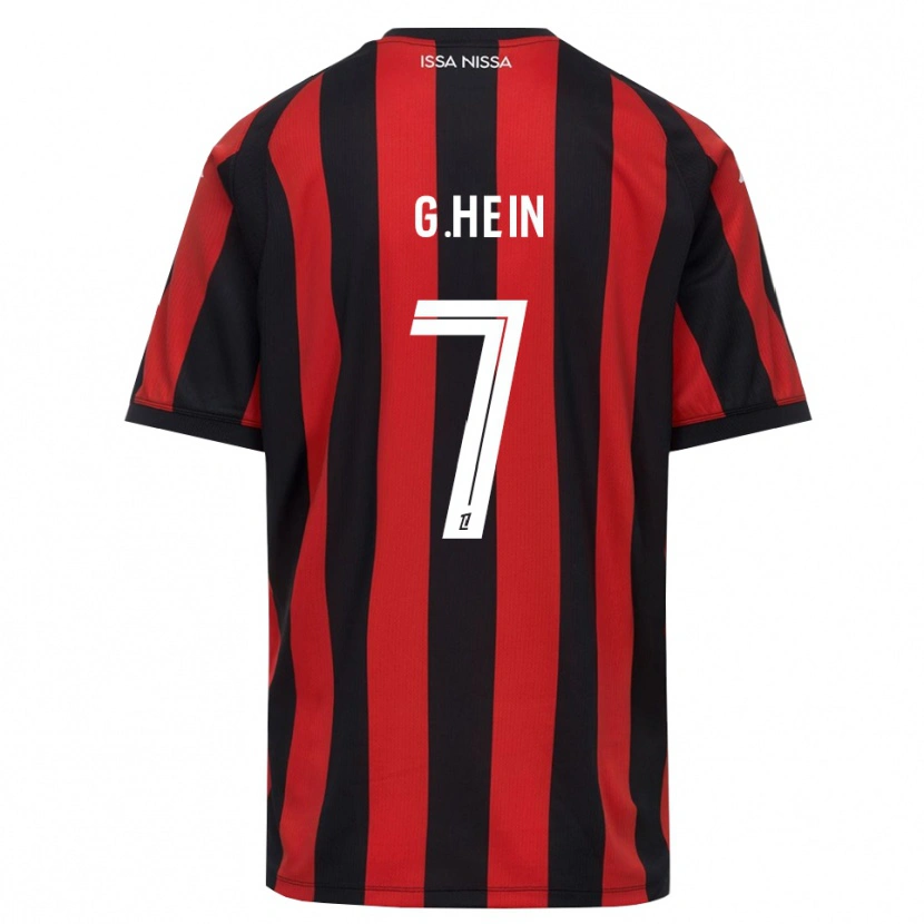 Danxen Män Gauthier Hein #7 Röd Svart Vit Hemmatröja Matchtröjor 2026/27 Tröjor T-Tröja