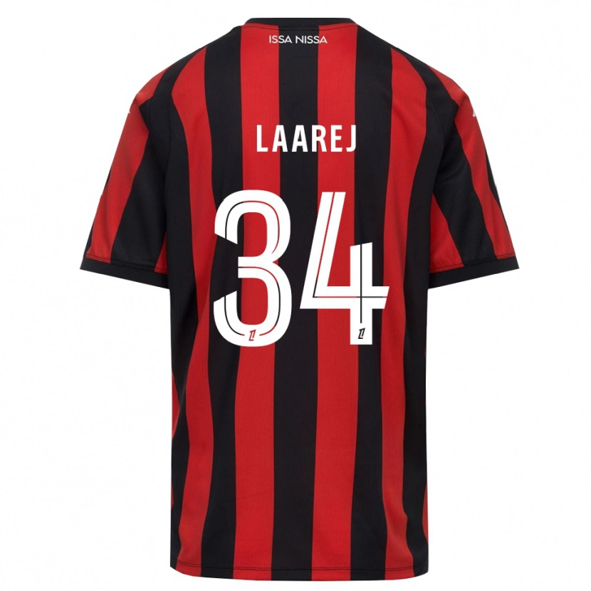 Danxen Män Nassim Laarej #34 Röd Svart Vit Hemmatröja Matchtröjor 2026/27 Tröjor T-Tröja
