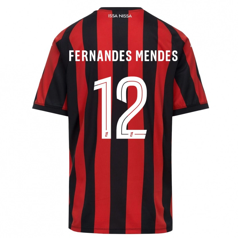 Danxen Män Mathis Fernandes Mendes #12 Röd Svart Vit Hemmatröja Matchtröjor 2026/27 Tröjor T-Tröja