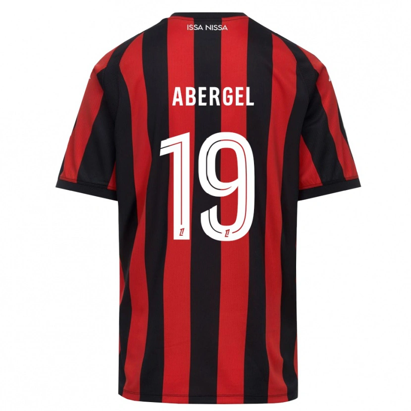Danxen Män Laurent Abergel #19 Röd Svart Vit Hemmatröja Matchtröjor 2026/27 Tröjor T-Tröja