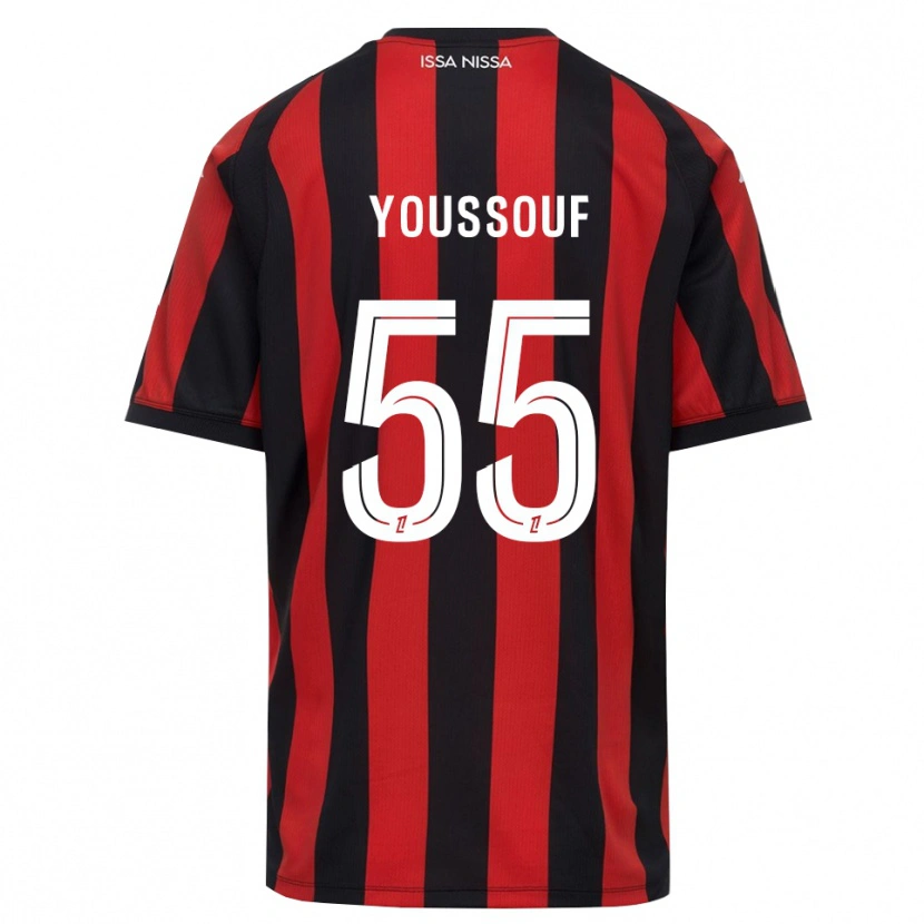 Danxen Män Youssouf Ndayishimiye #55 Röd Svart Vit Hemmatröja Matchtröjor 2026/27 Tröjor T-Tröja
