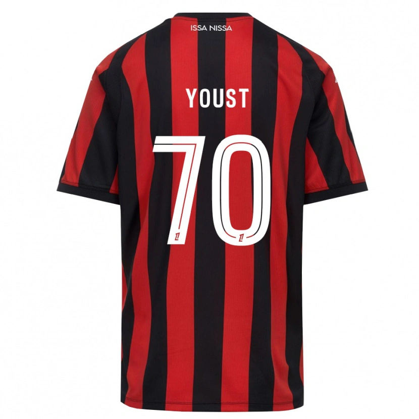Danxen Män Matys Youst #70 Röd Svart Vit Hemmatröja Matchtröjor 2026/27 Tröjor T-Tröja
