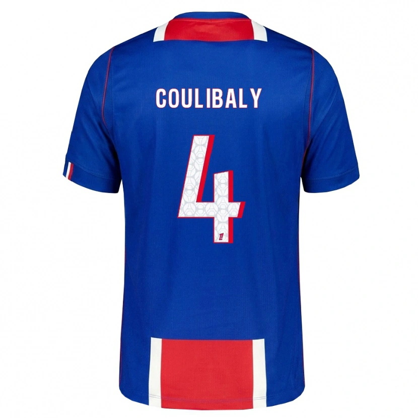 Danxen Män Samba Coulibaly #4 Röd Vit Blå Hemmatröja Matchtröjor 2026/27 Tröjor T-Tröja
