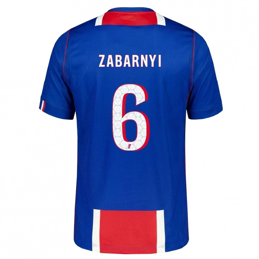 Danxen Män Ilya Zabarnyi #6 Röd Vit Blå Hemmatröja Matchtröjor 2026/27 Tröjor T-Tröja