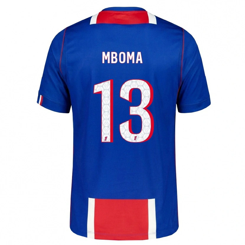 Danxen Män Harryl Mboma #13 Röd Vit Blå Hemmatröja Matchtröjor 2026/27 Tröjor T-Tröja