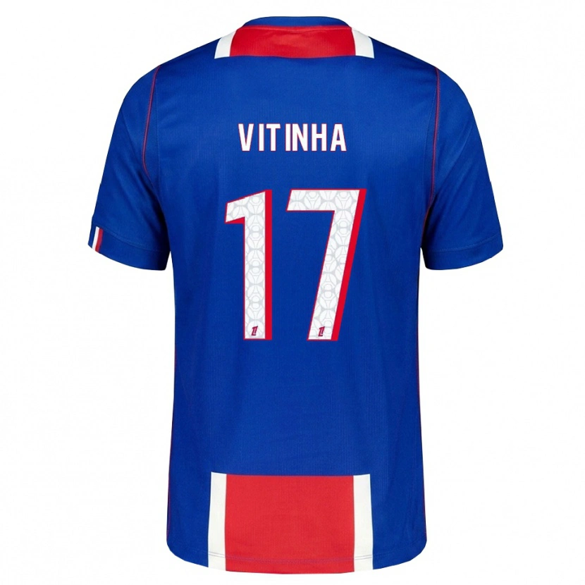 Danxen Män Vítor Machado Ferreira #17 Röd Vit Blå Hemmatröja Matchtröjor 2026/27 Tröjor T-Tröja