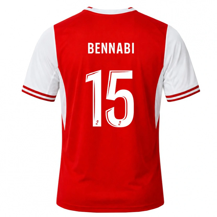 Danxen Män Rayan Bennabi #15 Röd Vit Hemmatröja Matchtröjor 2026/27 Tröjor T-Tröja