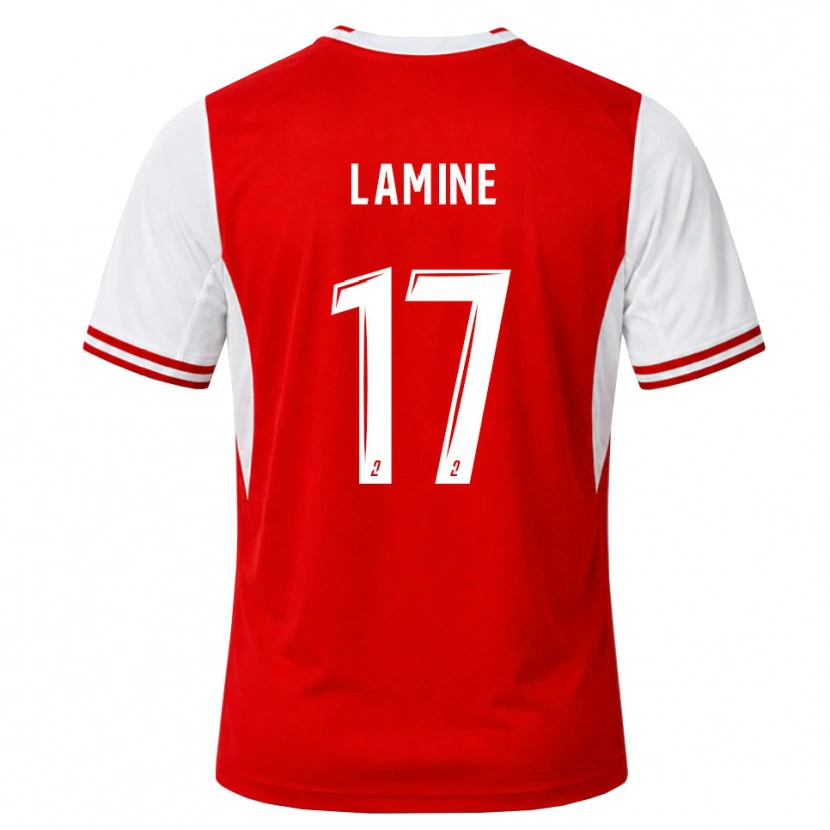 Danxen Män Mana Lamine #17 Röd Vit Hemmatröja Matchtröjor 2026/27 Tröjor T-Tröja