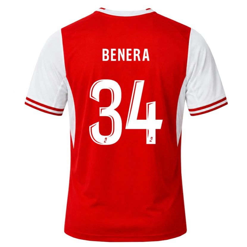 Danxen Män Ummene Benera #34 Röd Vit Hemmatröja Matchtröjor 2026/27 Tröjor T-Tröja