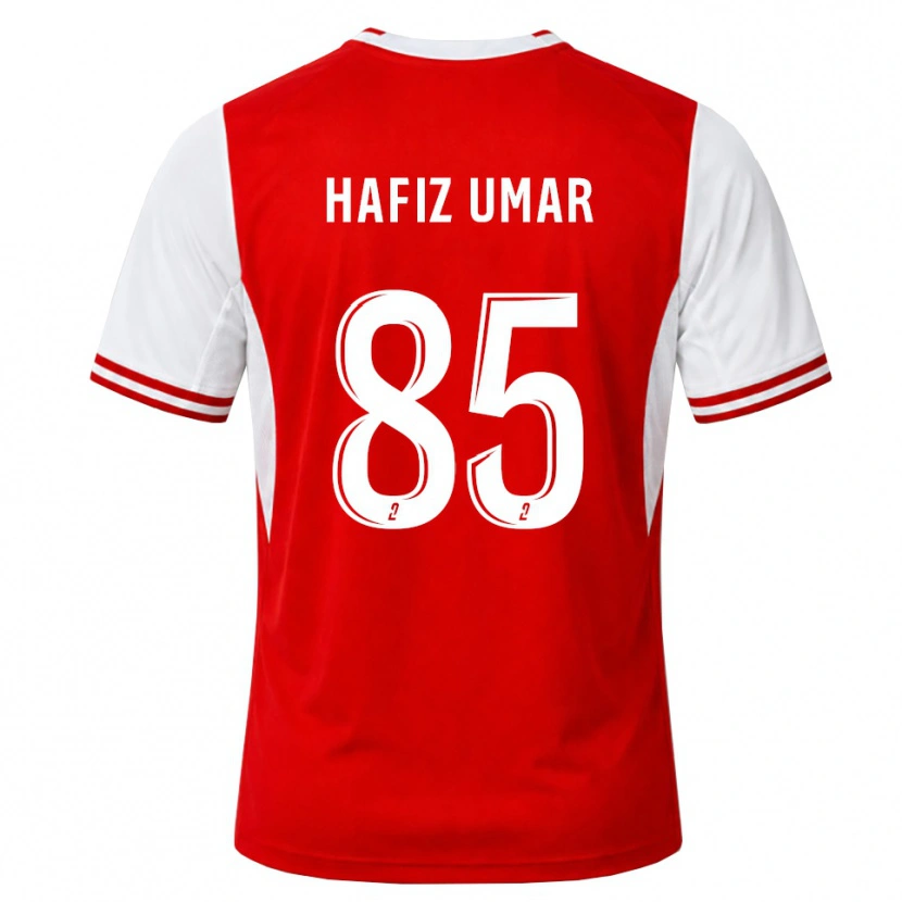 Danxen Män Hafiz Umar Ibrahim #85 Röd Vit Hemmatröja Matchtröjor 2026/27 Tröjor T-Tröja