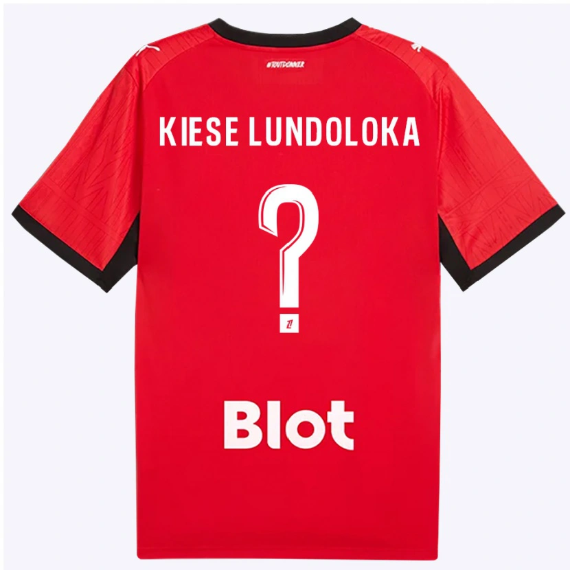 Danxen Män Jeanslor Kiese Lundoloka #0 Röd Svart Vit Hemmatröja Matchtröjor 2026/27 Tröjor T-Tröja