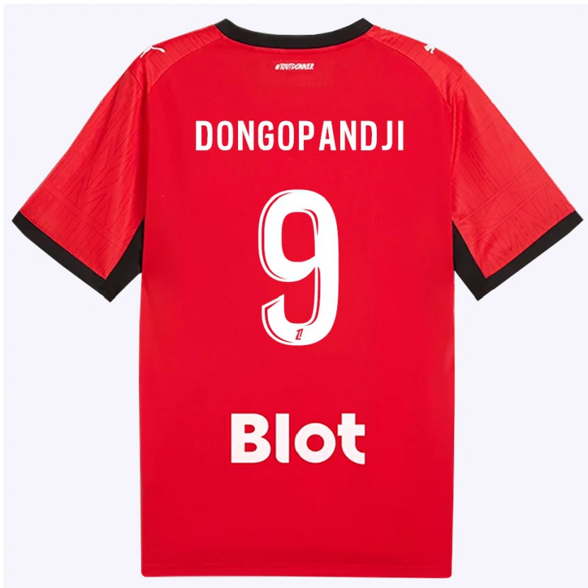 Danxen Män Kelvin Dongopandji #9 Röd Svart Vit Hemmatröja Matchtröjor 2026/27 Tröjor T-Tröja