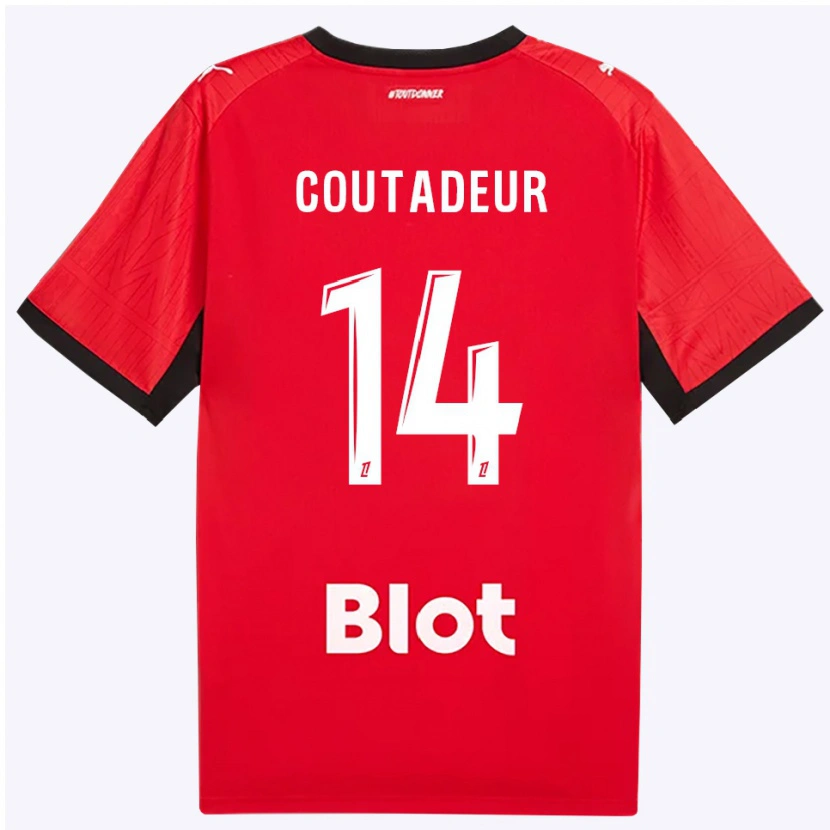 Danxen Män Diego Coutadeur #14 Röd Svart Vit Hemmatröja Matchtröjor 2026/27 Tröjor T-Tröja