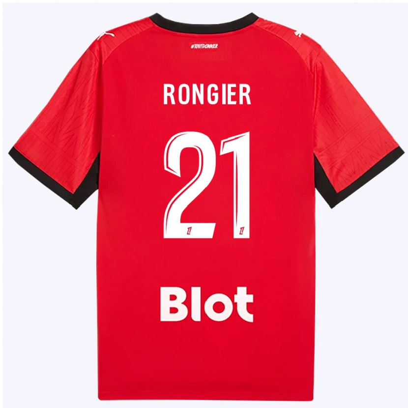 Danxen Män Valentin Rongier #21 Röd Svart Vit Hemmatröja Matchtröjor 2026/27 Tröjor T-Tröja